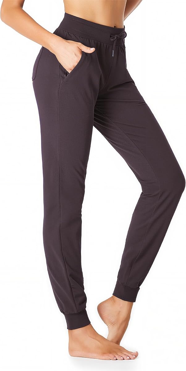 SEVEGO Pantalones deportivos de algodón ligeros para mujer, con entrepierna 30/32/34/36, pantalones deportivos para salón, yoga, correr, entrenamiento
