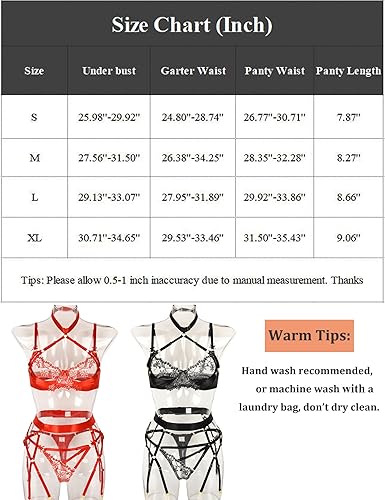 Miniatura 7 de Aranmei Conjunto de lencería sexy de encaje de satén bordado con aros y brasier push up para mujer