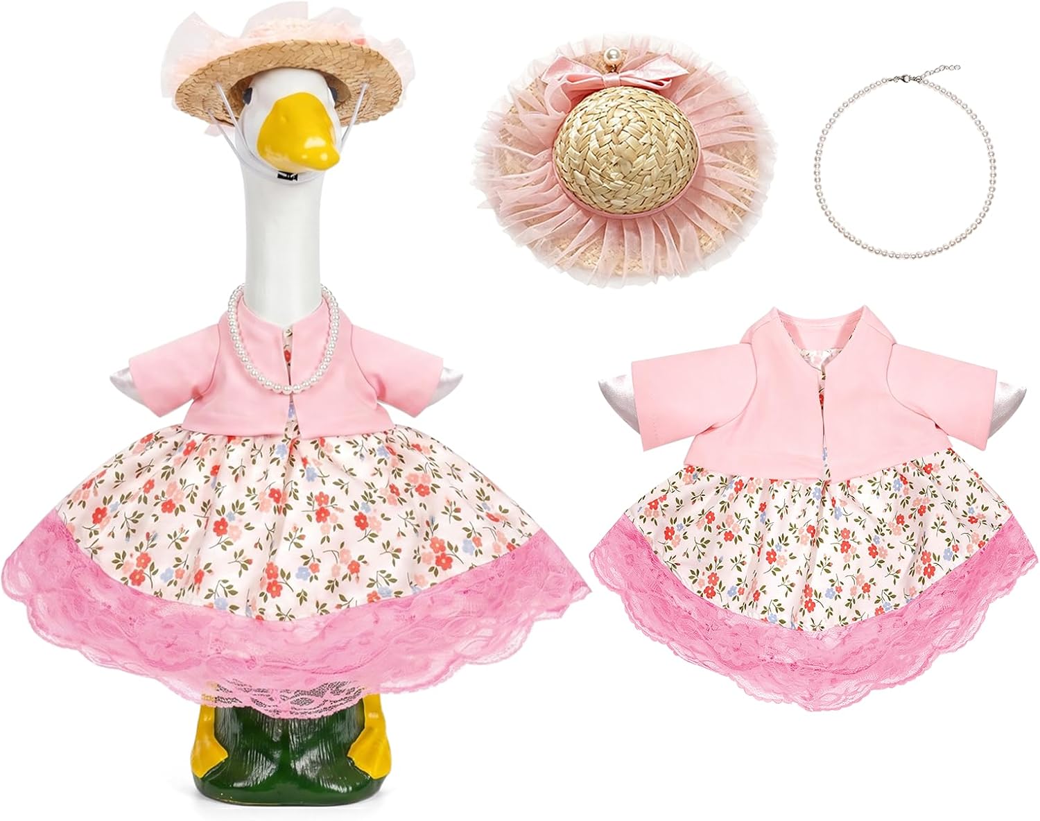 Spring Summer Porch Goose Outfit for 23 Inch Goose Statue