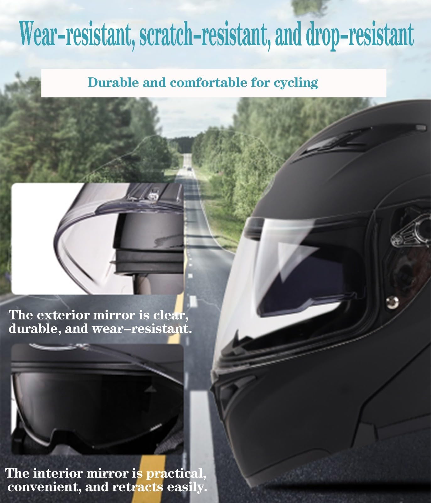 Klapphelm Motorradhelm Integralhelm Mit Doppelvisier Scooter Motorrad Helm Für Erwachsene Männer Frauen Klapphelm Motocrosshelme Rollerhelm Sturzhelm ECEDOT Zertifizierung