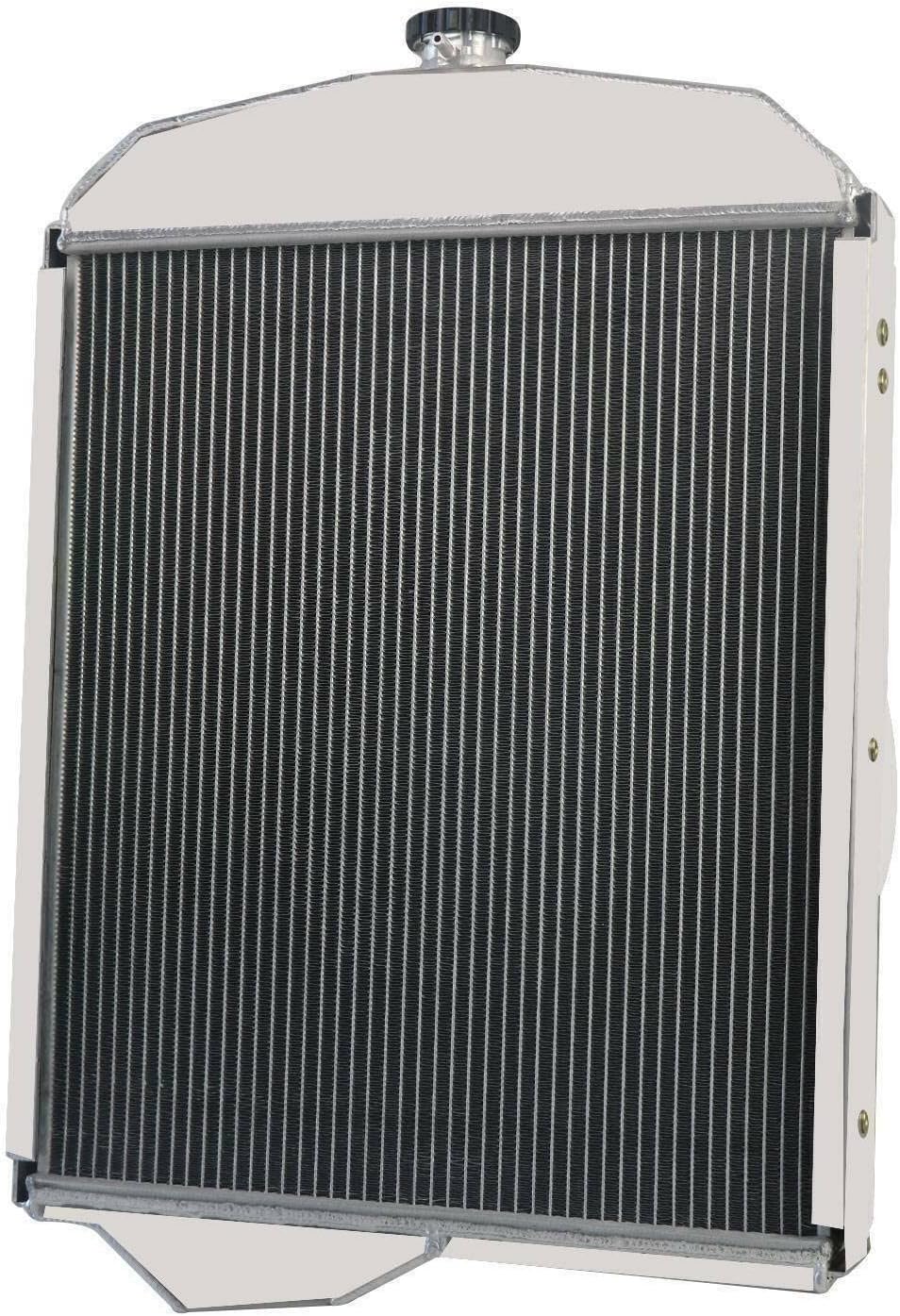 Full Aluminum Radiator For Oliver 1550 1555 1600 1650 1655 MFG0176 163342AA 3 Row Aluminum Tractor Radiators