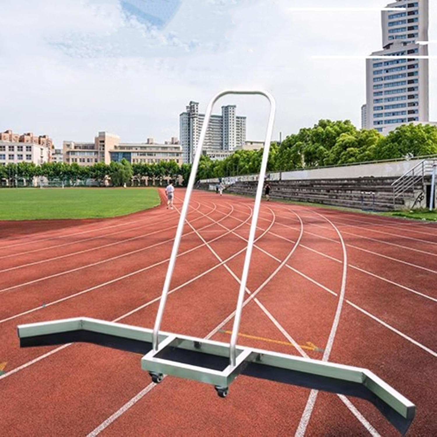 Tennis Court Squeegee to Remove Water, 150x120cm Squeegee Broom, Sweep Tennis Brush Equipment Accessories, w/Replacement Rubber Strip, for Parking Lot Gras,