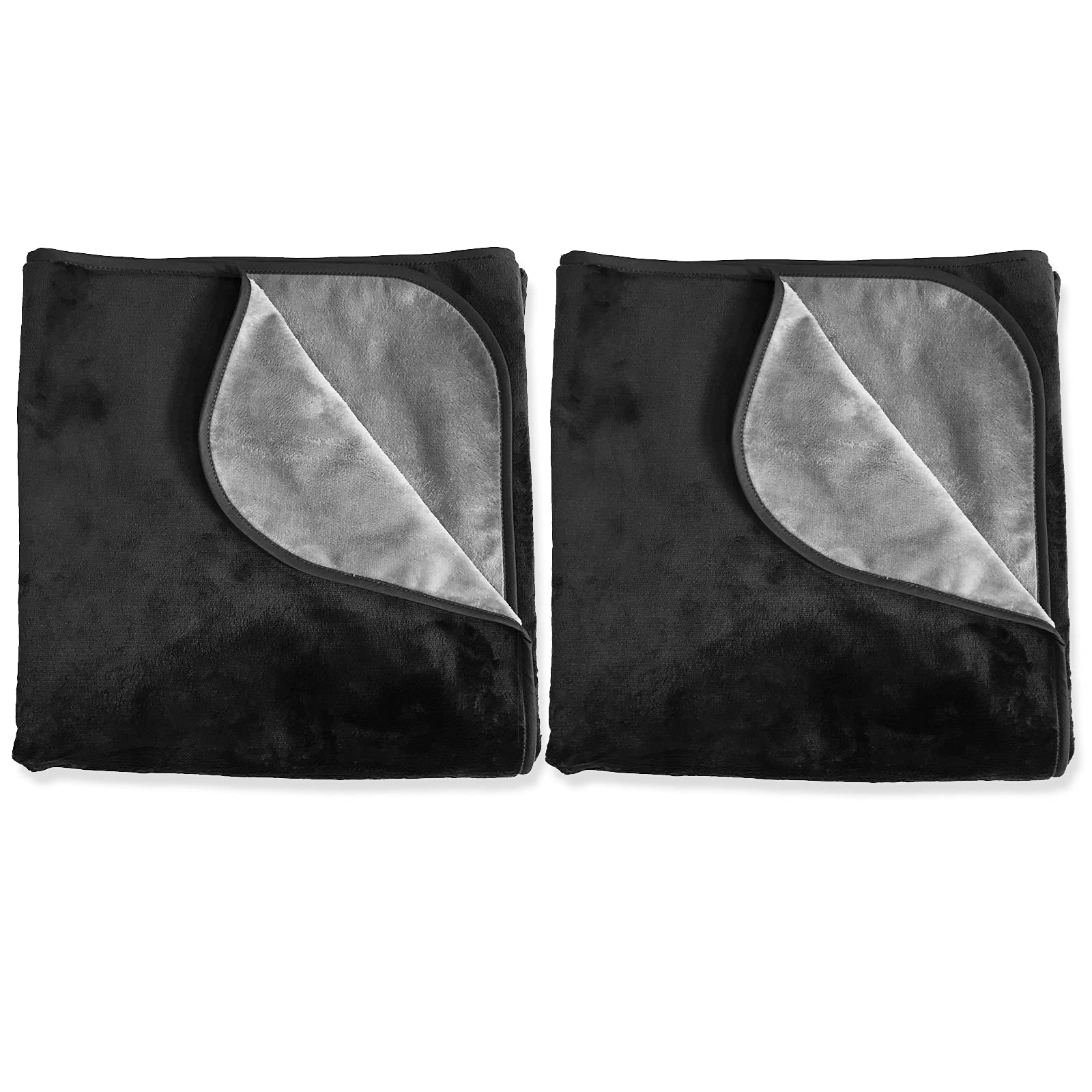 Mambe Silky Waterproof Throw for Protecting Furniture Bed Couch from Stains Caused by Dogs, Cats, Incontinence. Soft, Washable, Reversible. (Size