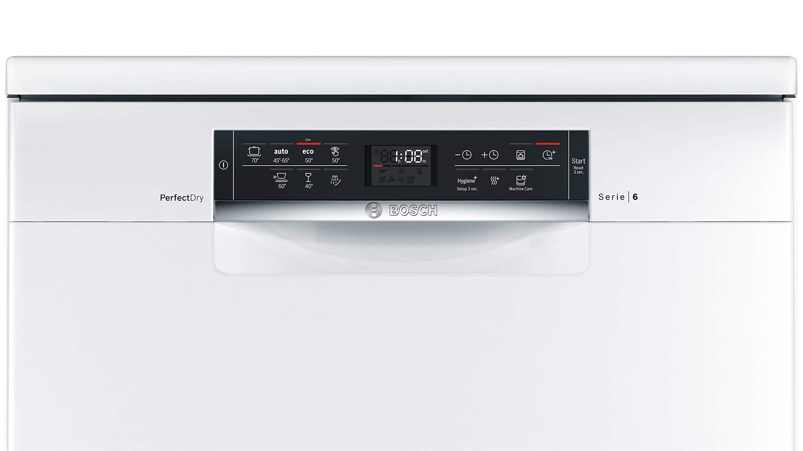 Bosch SMS67MW01E Serie 6 Freistehender Geschirrspüler/A+++ / 60 cm/Weiß / 237 kWh/Jahr / 14 MGD/SuperSilence/Beladungs-Sensor/VarioSchublade