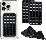 Silicone Double-Sided Suction Cup Phone Case Detachable Mount, Sticky Phone Grip Hands-Free Accessories for Selfies & Videos, Trending TikTok Items for iPhone & Android, White+Pink+Blue