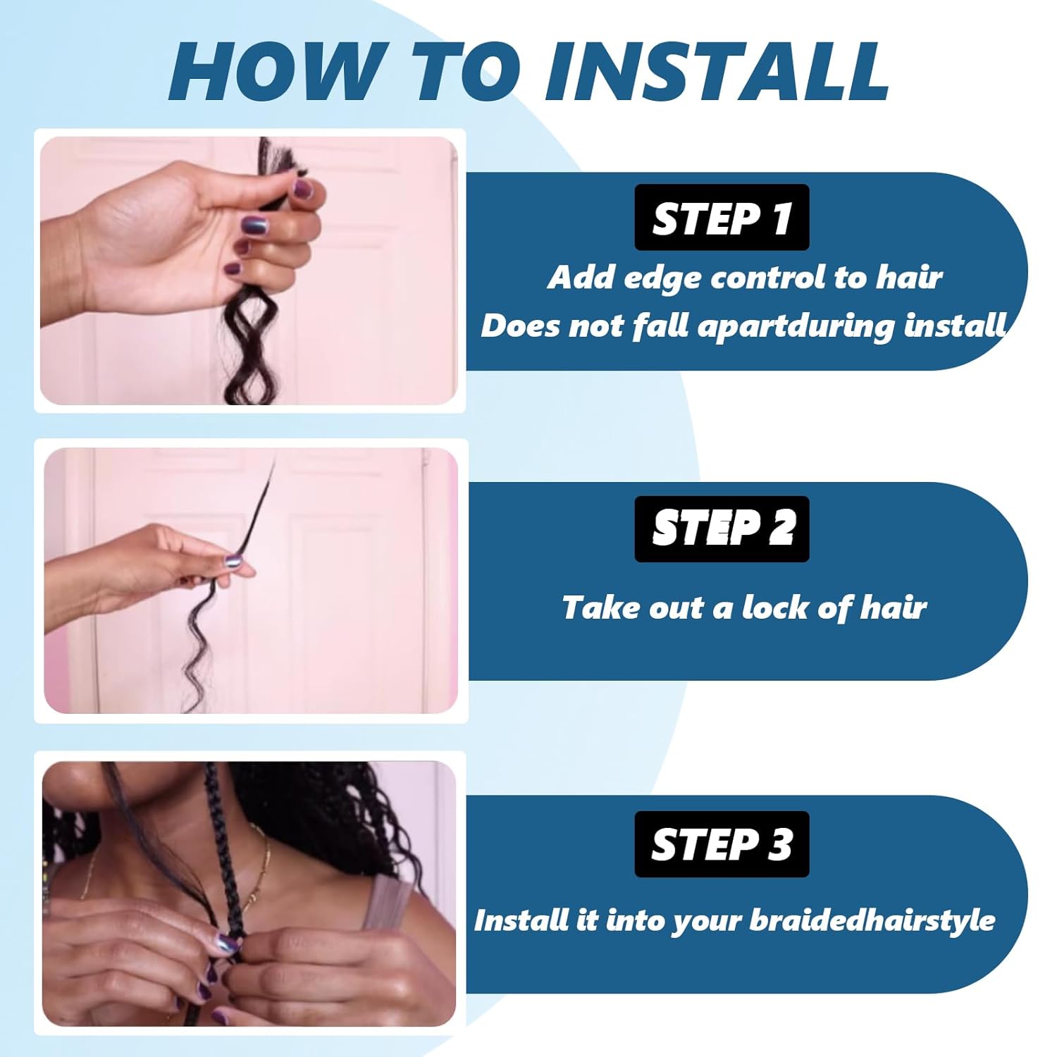 Human Braiding Hair 22 inch 110g Jerry Curly 12A Real Human Hair Boho Human Hair For Braiding No Weft 2 Braids Per Pack Wet and Wavy Human Hair Braiding Hair Natural Black