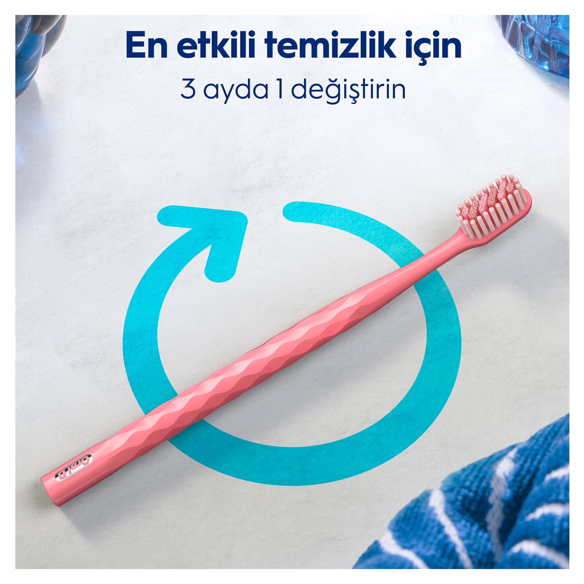 Oral-B Pro-Sensitive Clinical Hassas Temizlik Diş Fırçası – Hassas Temizlik Sağlar – Ekstra Yumuşak Fırça Kılları, 1 adet (4 paketi)