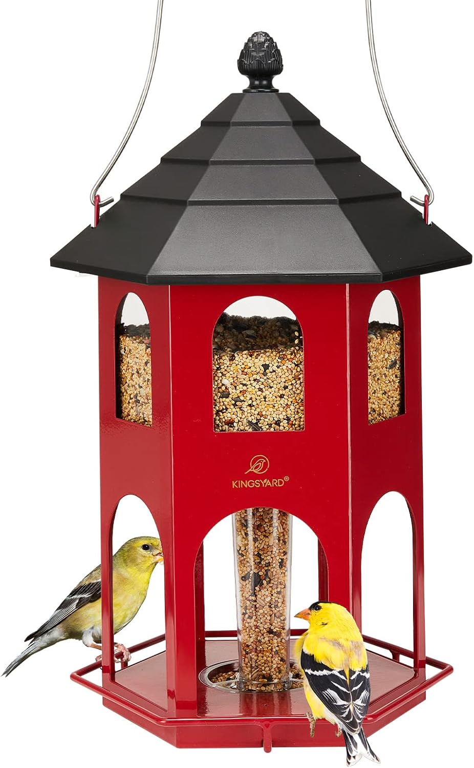 Kingsyard Wild Bird Feeder for Outside Hanging, Bird Feeders for Garden