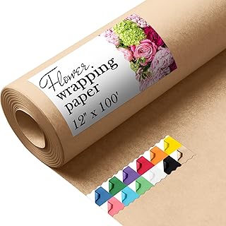 Paclord Flower Wrapping Kraft Paper, 12
