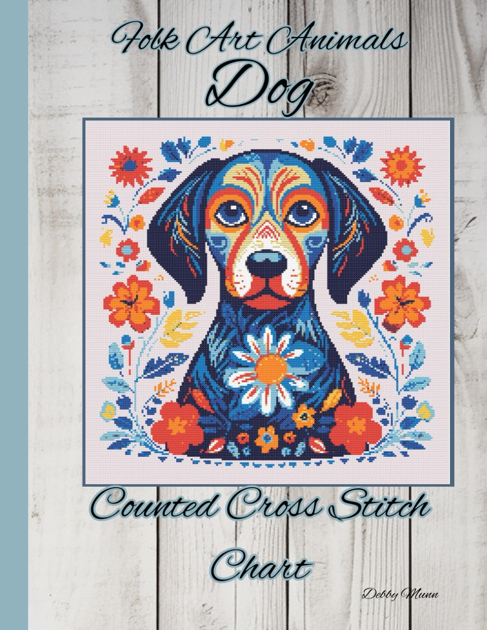 Folk Art Animals - Dog: Counted Cross Stitch Chart
