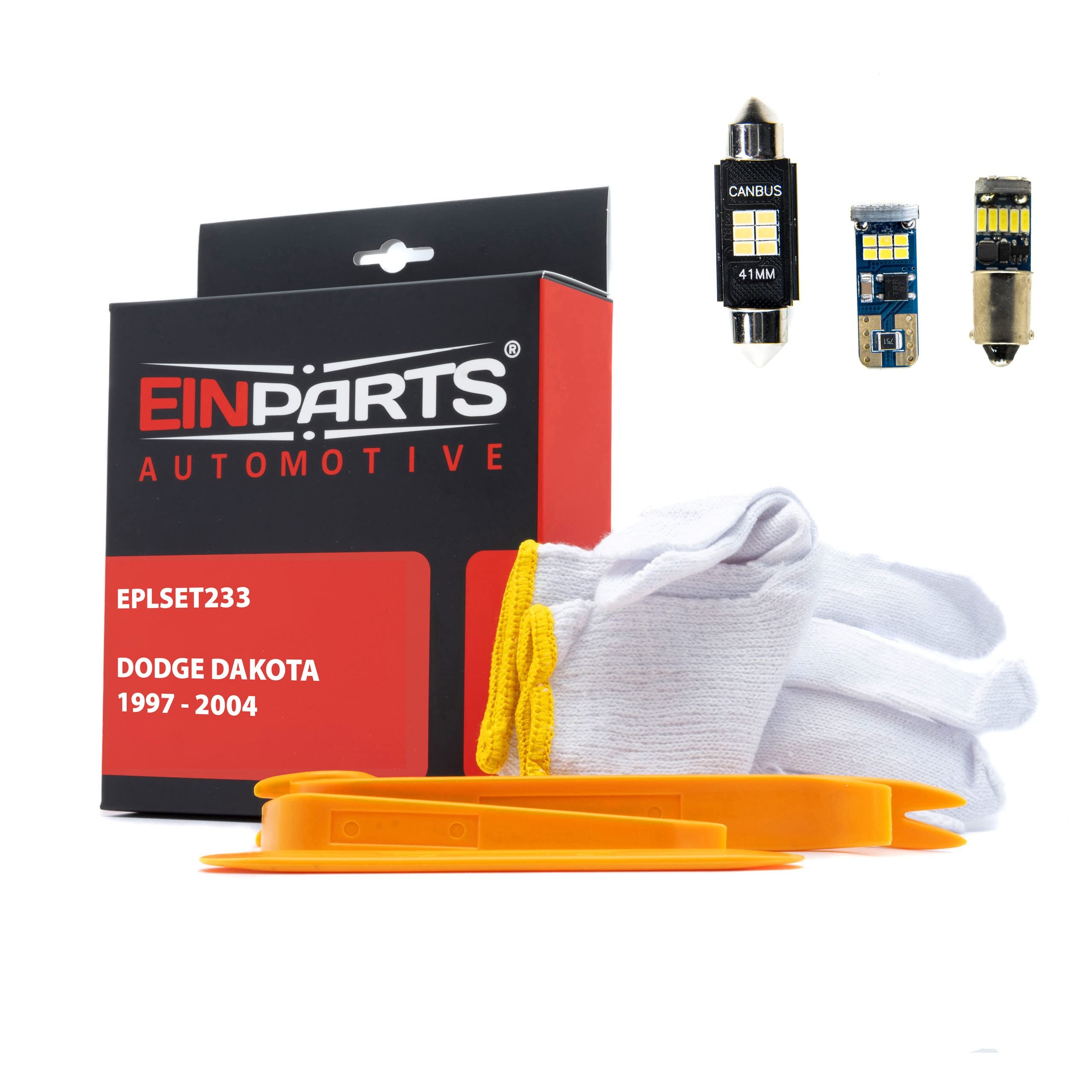 EinParts Juego de Bombillas LED para Coche, Sin errores Can-Bus, para interior de coche especifico para Dodge Dakota 1997-2004, 8 piezas