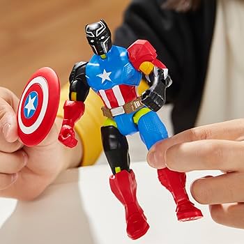 マーベルスーパーヒーローマッシャーズ５体セット　ブラックパンサー・クロスボーンズ Amazon.com: Avengers Marvel MixMashers Black Panther Custom