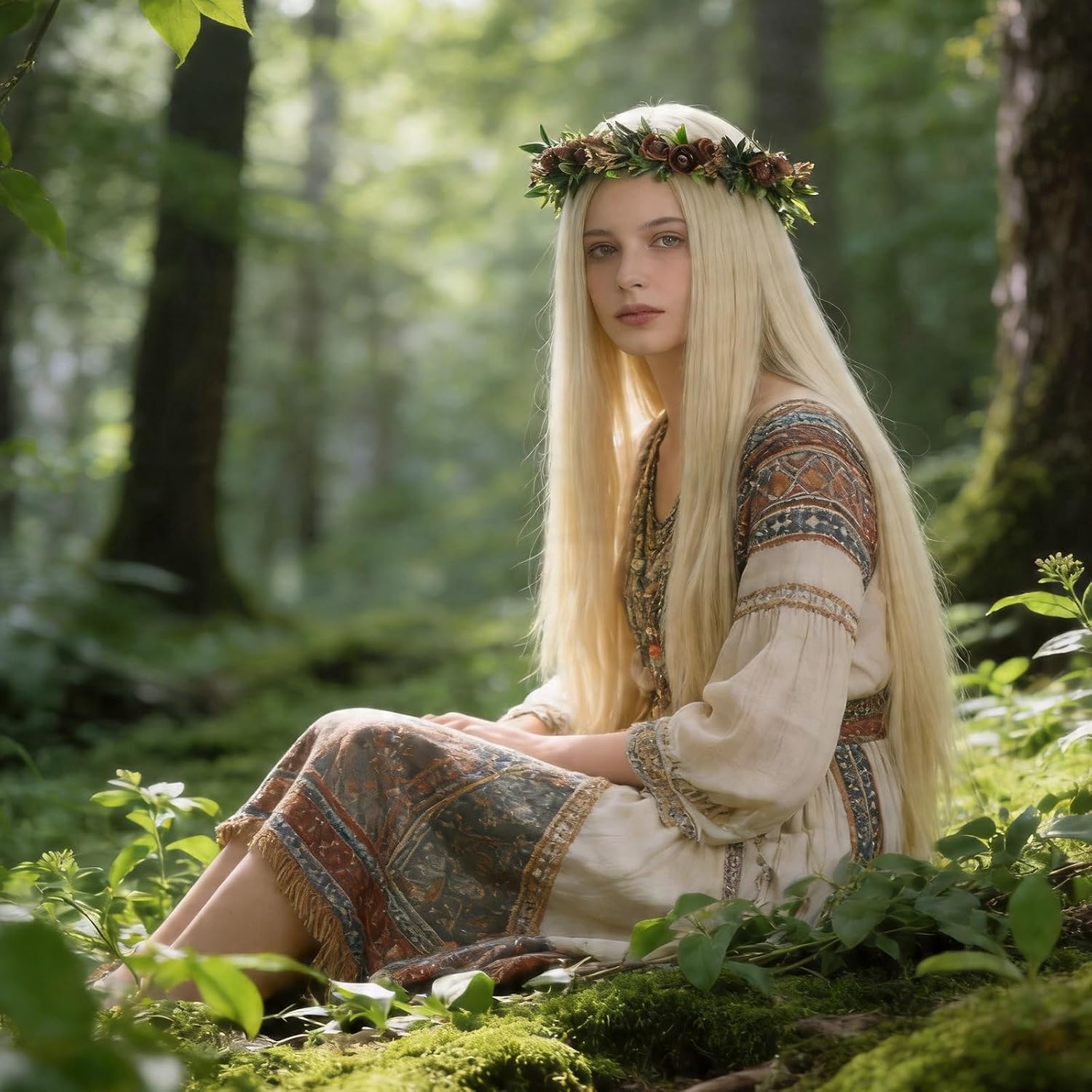 Fairy Flower Crown Headband, Brown Rose Floral Headpiece image 2