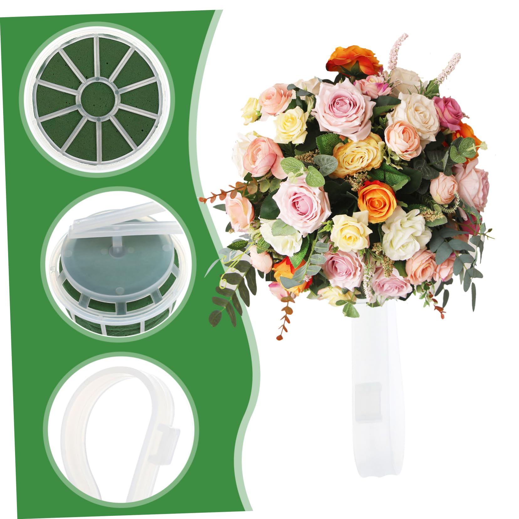 Amazon｜NUOBESTY 10個 花束 プラスチックブーケホルダー ブローチ
