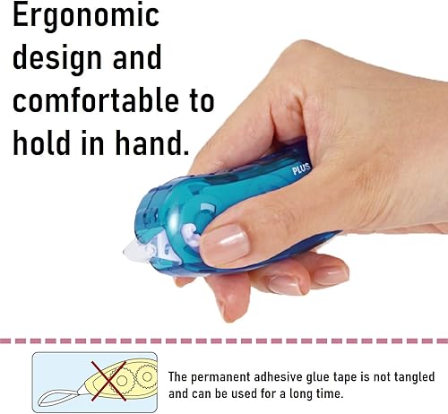 Miniatura 7 de Plus - Cinta adhesiva permanente de doble cara tipo frijol (0.236 in0.331 in x 32.8 ft)tipo huevo (0.236 in x 26.2 ft) - para manualidades, álbumes