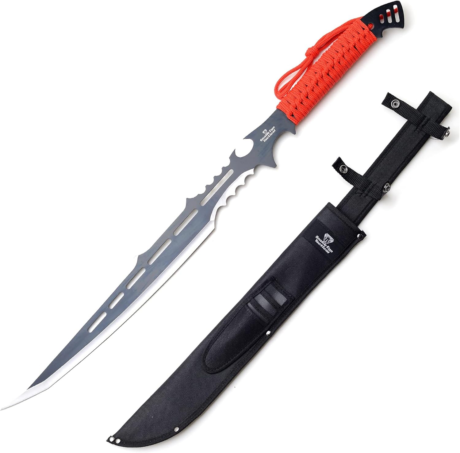 Snake Eye Tactical Two Tone Color Finish Fantasy Desgin Ninja Sword Comes with Nylon Sheath