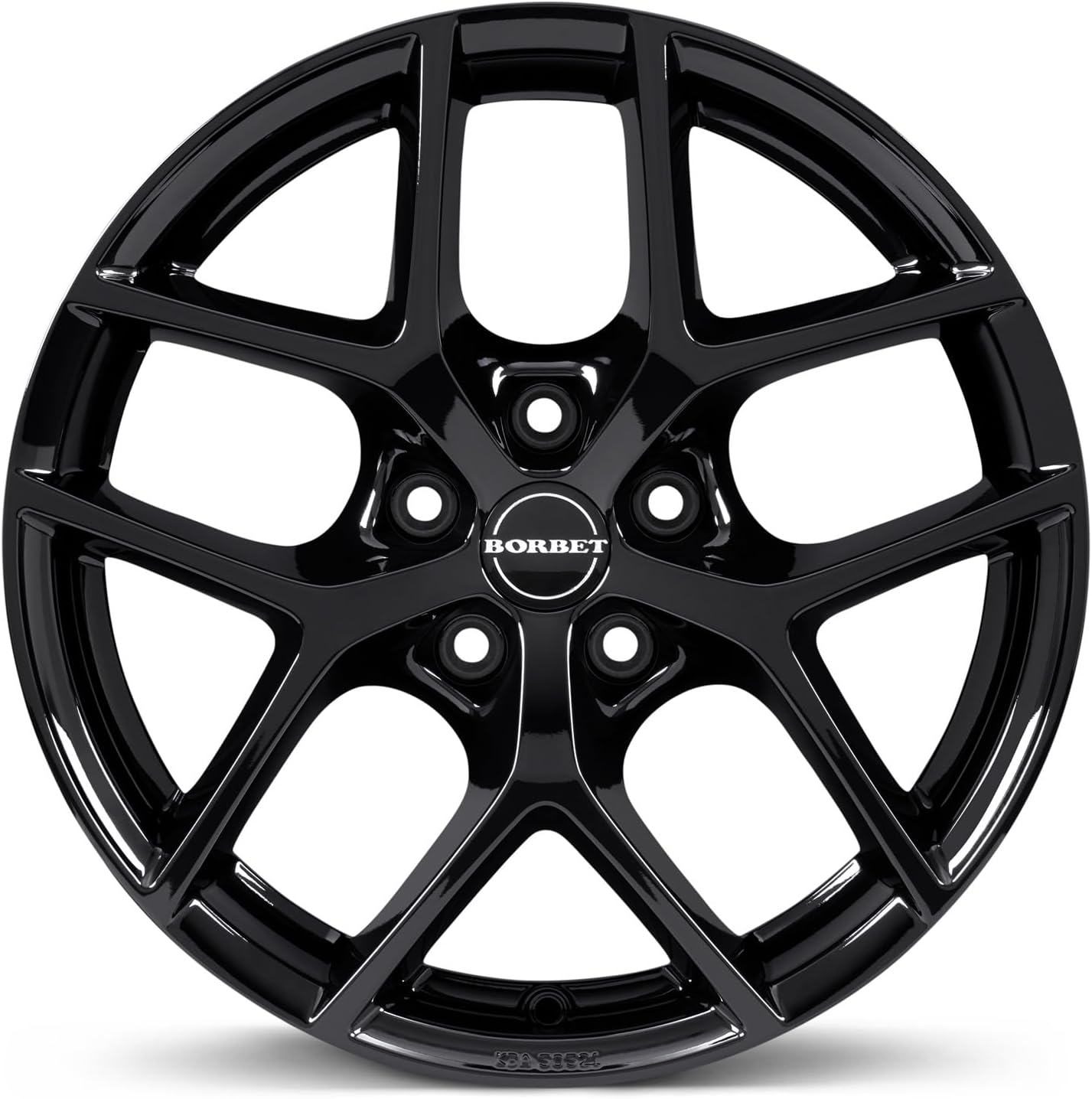 4x Borbet alloy rims Y 6.5x16 ET44 5x114,3 black glossy
