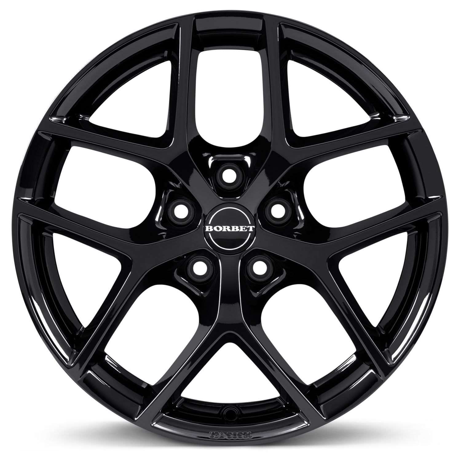 4x Llantas Borbet Y 7x17 ET40 5x114,3 black glossy