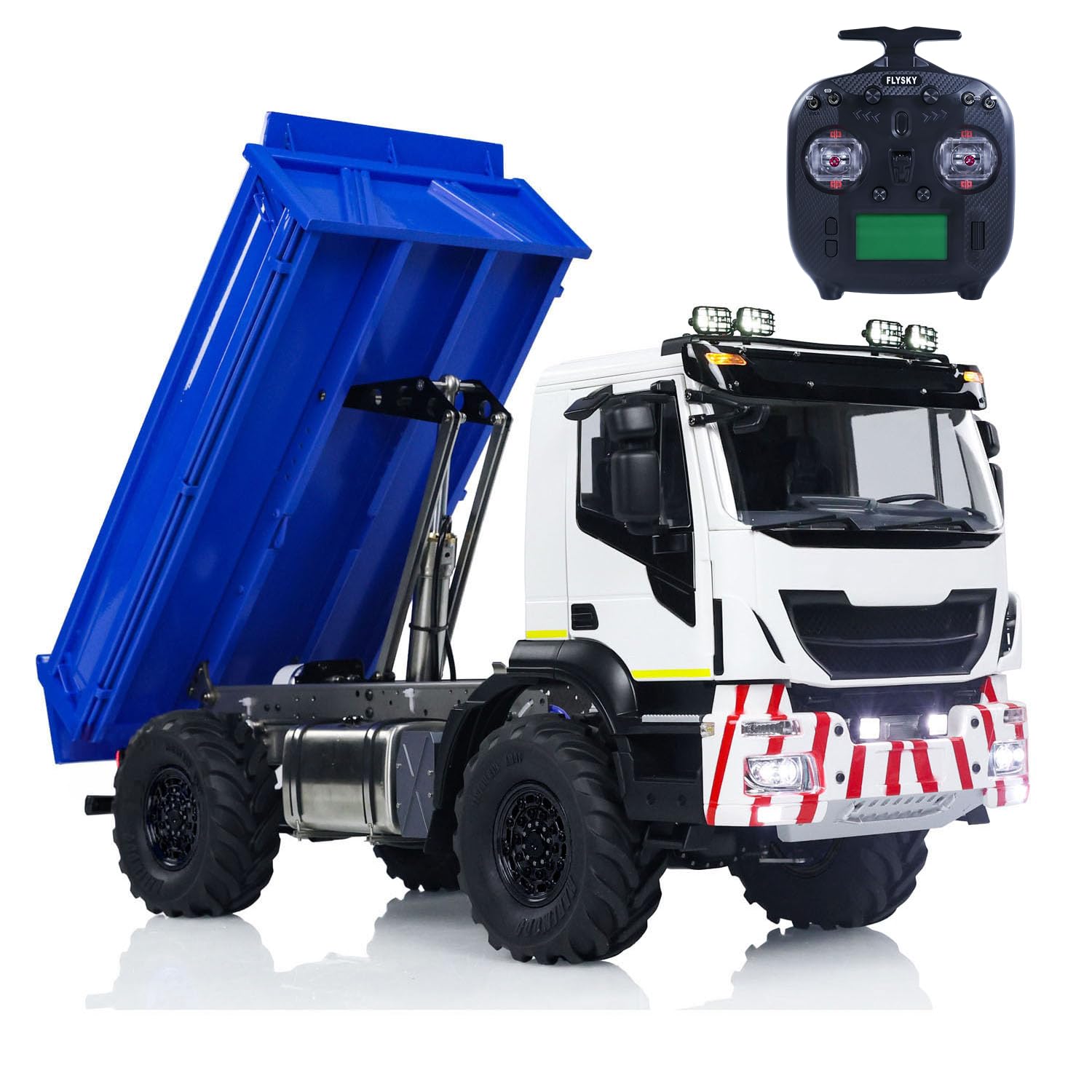 1 14 4X4 RC Hydraulic Dumper Trucks Metal Remote Control Dump Car Tipper Models for Adult Hobby