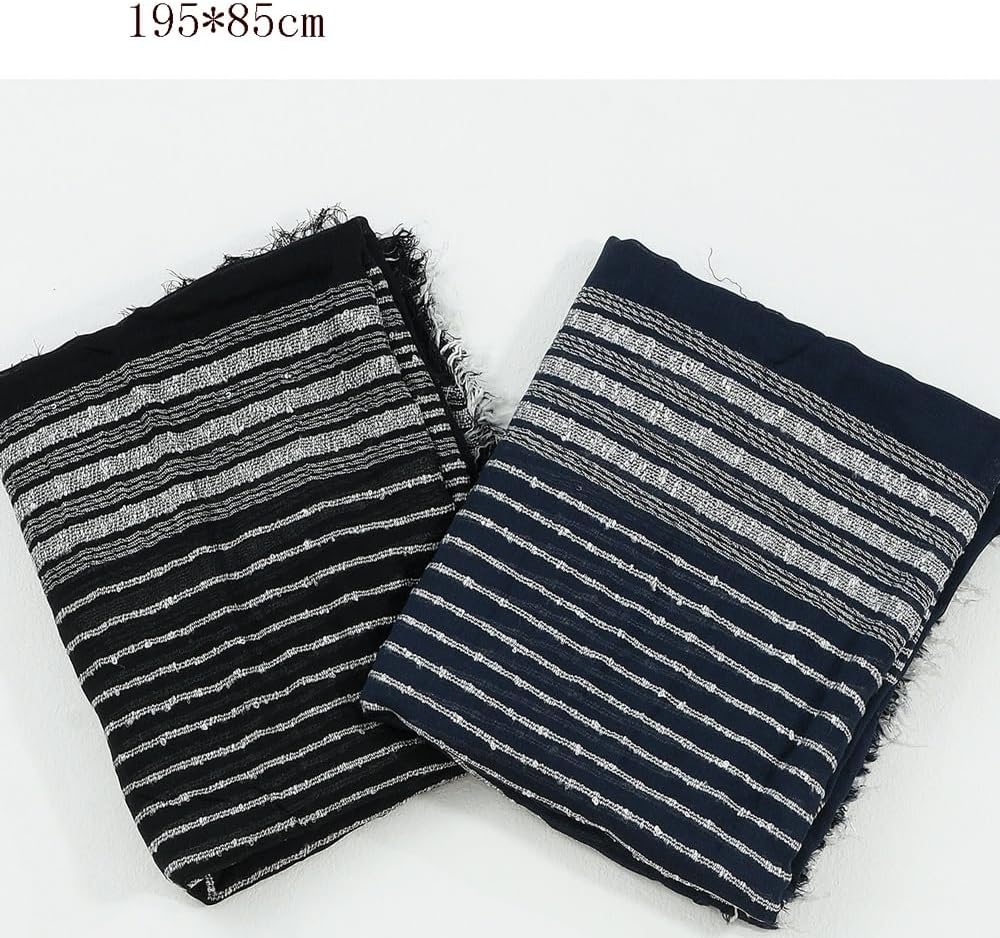 Men's casual striped scarf, winter lightweight and versatile British