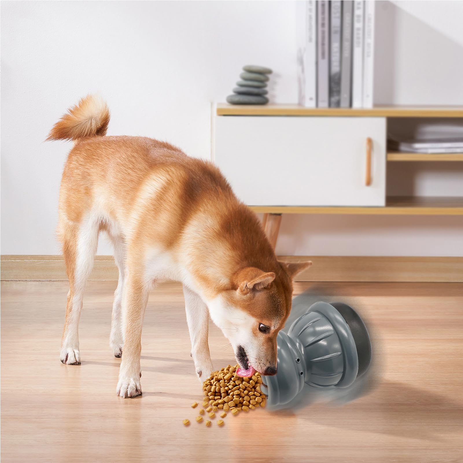 Jouet interactif intelligent à mâcher pour chien avec technologie de pause automatique ABS jouets à mâcher pour chiens, distributeur de friandises pour mâcheurs agressifs pour chiens de petite