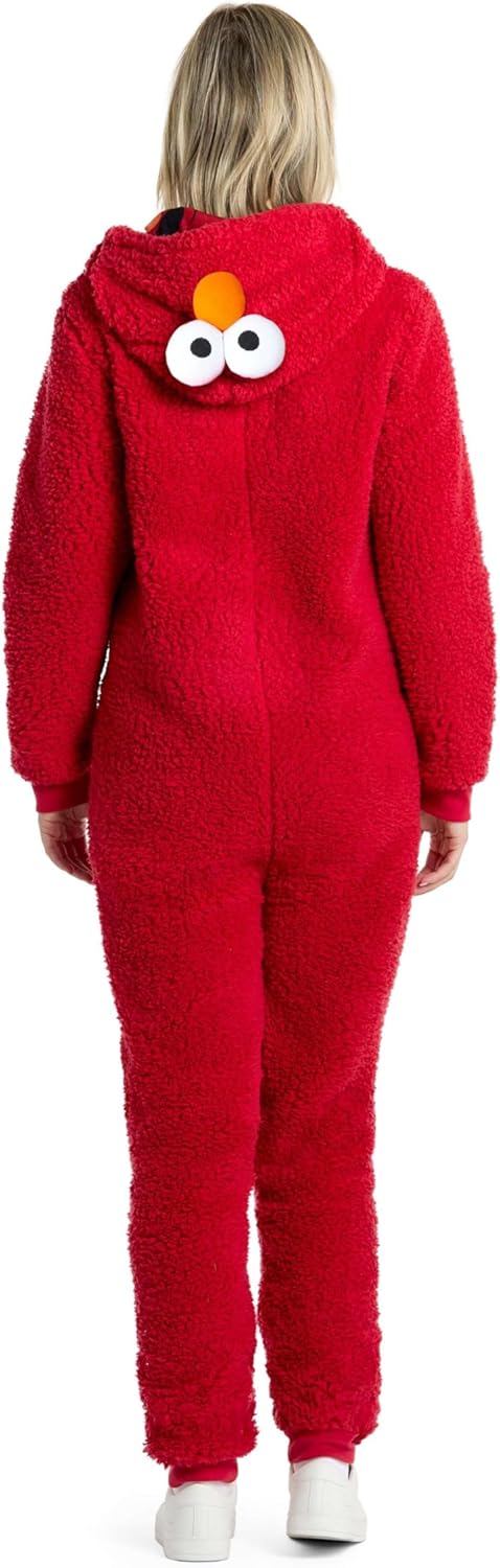 Opposuits Adult Unisex Onesie - Sesame Street One-piece Pajamas - Loose Fit - Including Pockets