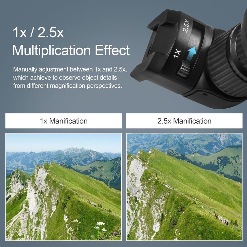 Visor de Ángulo Recto con Aumento 1X/2.5X para DSLR