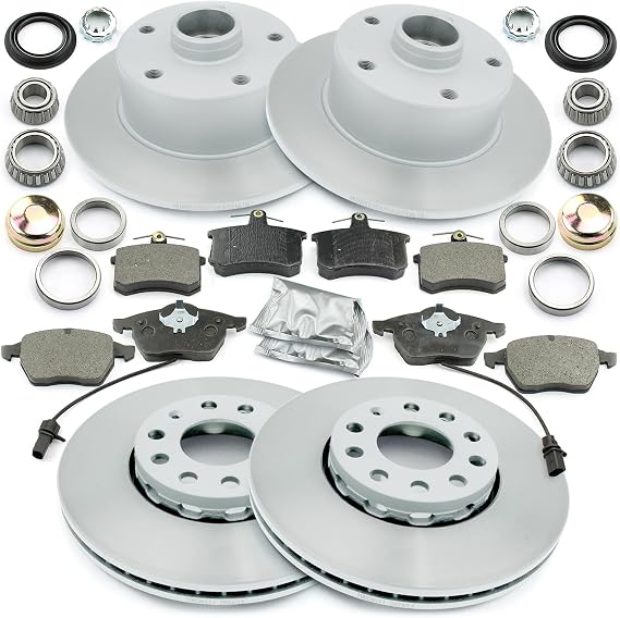 NB PARTS Brake Kit Front and Rear Complete Suitable for Audi A4 8D2 B5 1.8 T 1.9 TDI 2.6 2.8