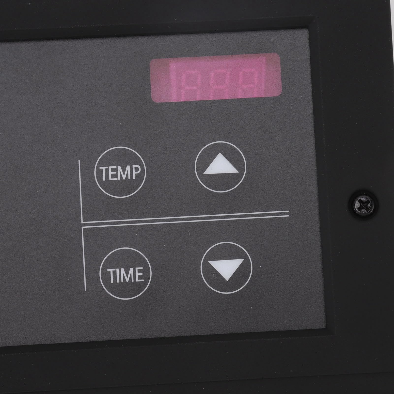 TOPINCN Contrôleur Externe de Poêle de Sauna 380 V Panneau de Commande Numérique Ultra Fin fixé au Mur avec Minuterie de 1 à 12 Heures et Plage de Température de 35 à 110 ℃ pour Moteur à (BLACK)
