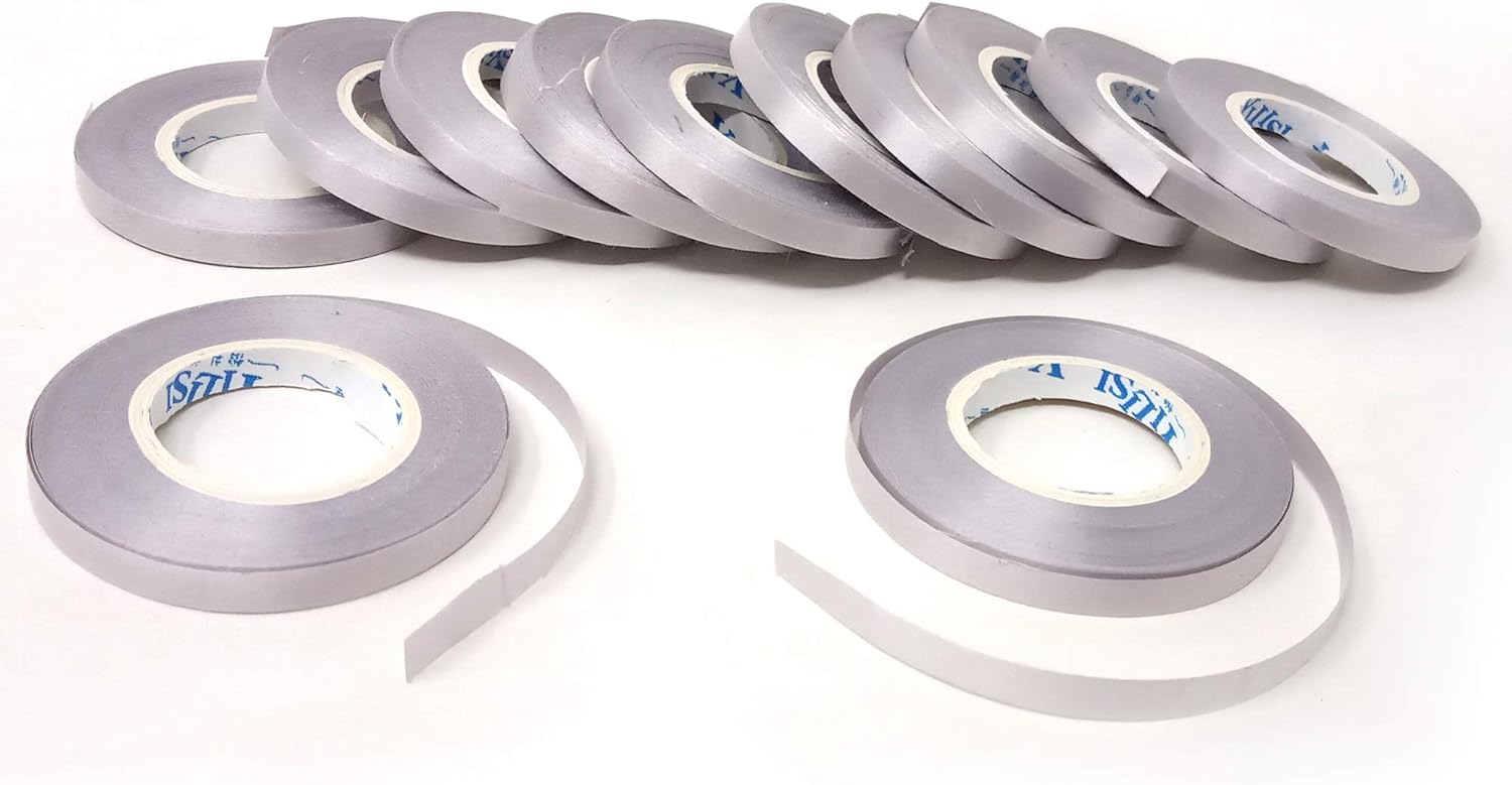 AMFIN® Curling Ribbons for Balloons - Silver (Pack 12)