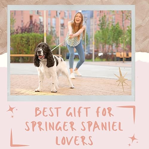 Miniatura 4 de Onebttl Springer Spaniel - Regalos para mujer, vaso aislado de oro rosa de 20 onzas para mamá inglesa y galesa Springer