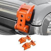 Vista 13 de Juego de pestillos de capó de aleación de aluminio de acero inoxidable para Jeep Wrangler JK JKU JL JLU y Gladiator JT 2007-2024, color negro