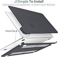 Vista 5 de MEEgoodo Funda transparente para MacBook Air M4/M3/M2 de 15 pulgadas 2025 2024 2023 (compatible con el modelo A3241/A3114/A2941), carcasa rígida