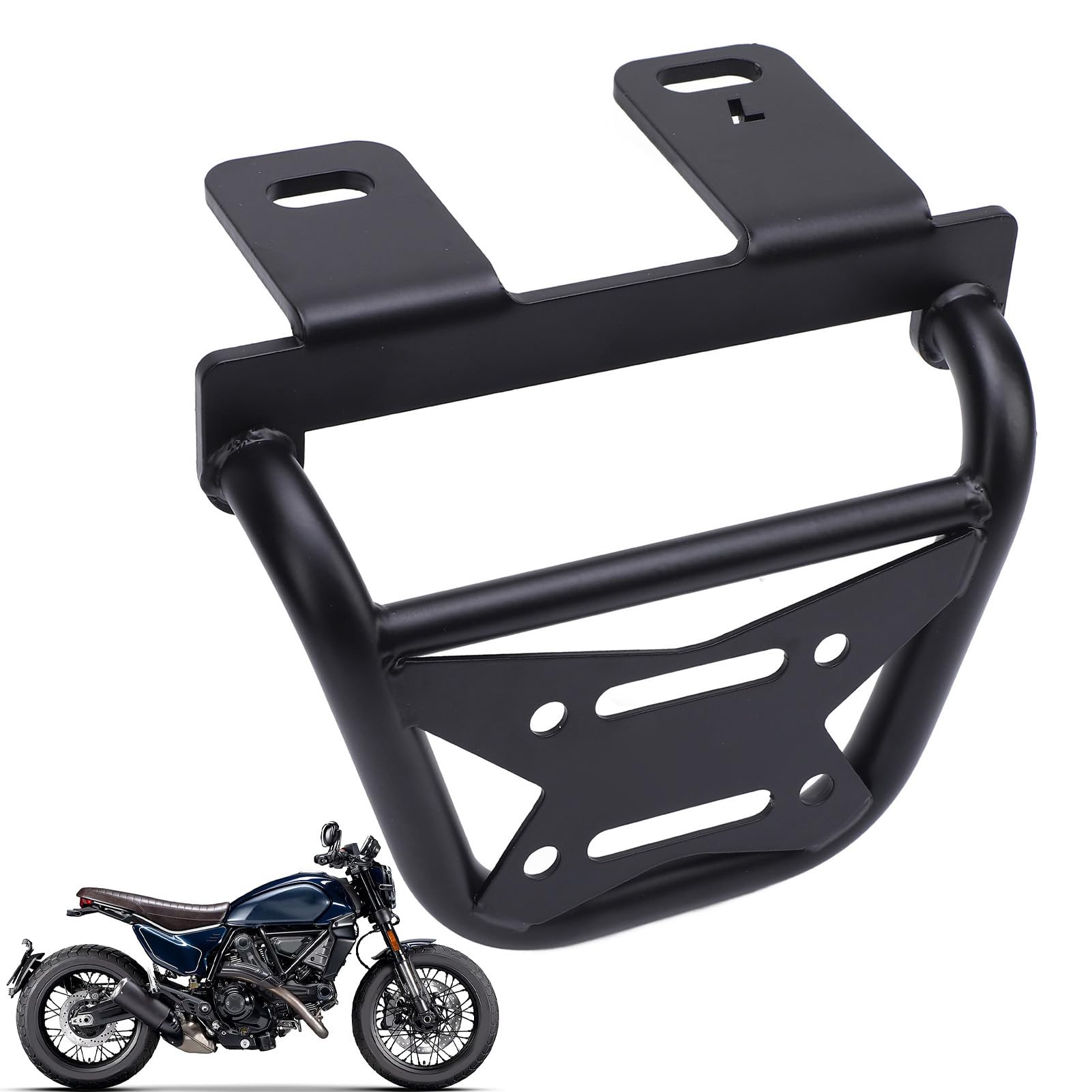 Staffa per Borsa Laterale Moto Ferro Spazio di Archiviazione Aggiuntivo Installazione Semplice Scrambler 800 2023 2025 (A sinistra: DS829 BBZJ)