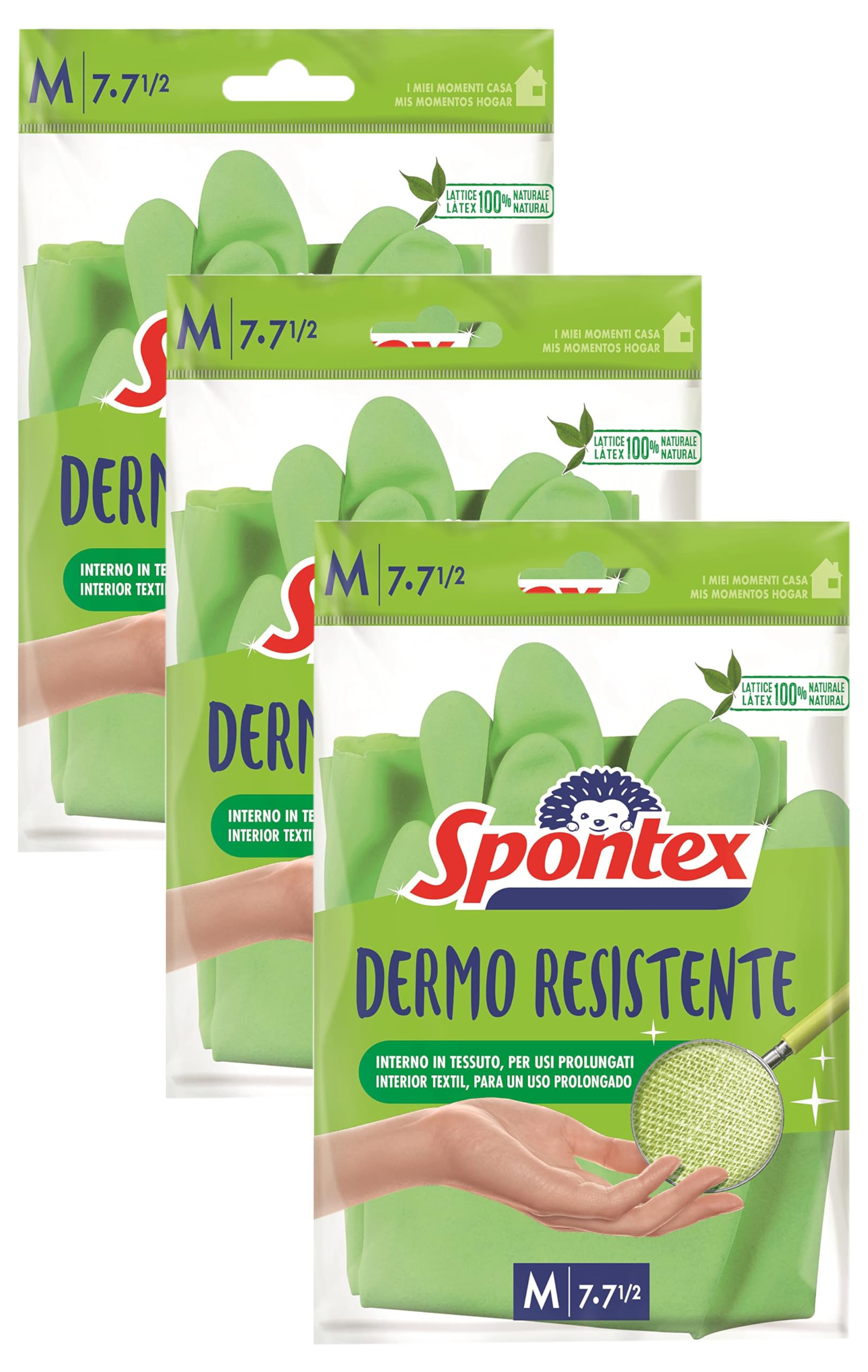 Guanti Spontex Essential In Lattice - Taglia S, Confezione 4 Paia Con Felpatura Interna - Foto 8