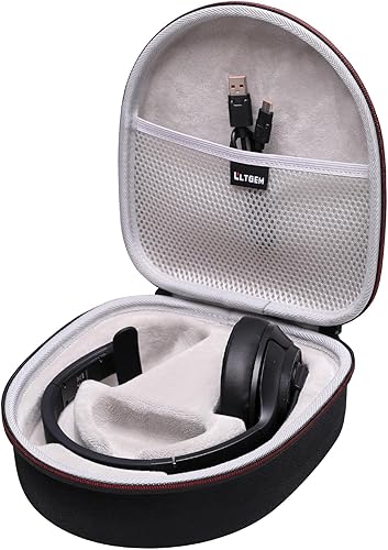 LTGEM - Funda rígida para auriculares Bluetooth BlueParrott B450-XT/B350-XT/S650-XT/B550-XT y JLab Go Work Gen 2 con cancelación de ruido, bolsa de