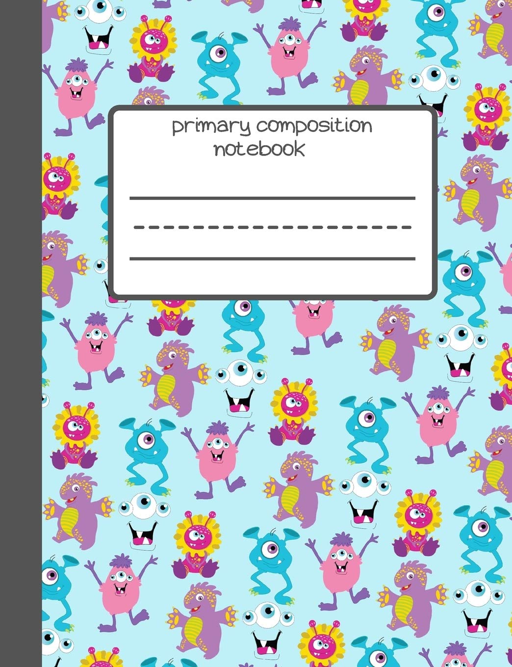 little monsters: Perfect Gift For Kids, 120 Pages Blank Lined Notebook With Custom Soft Cover, 6 x 9, Ideal For Notes, Office, Homework And Much More!