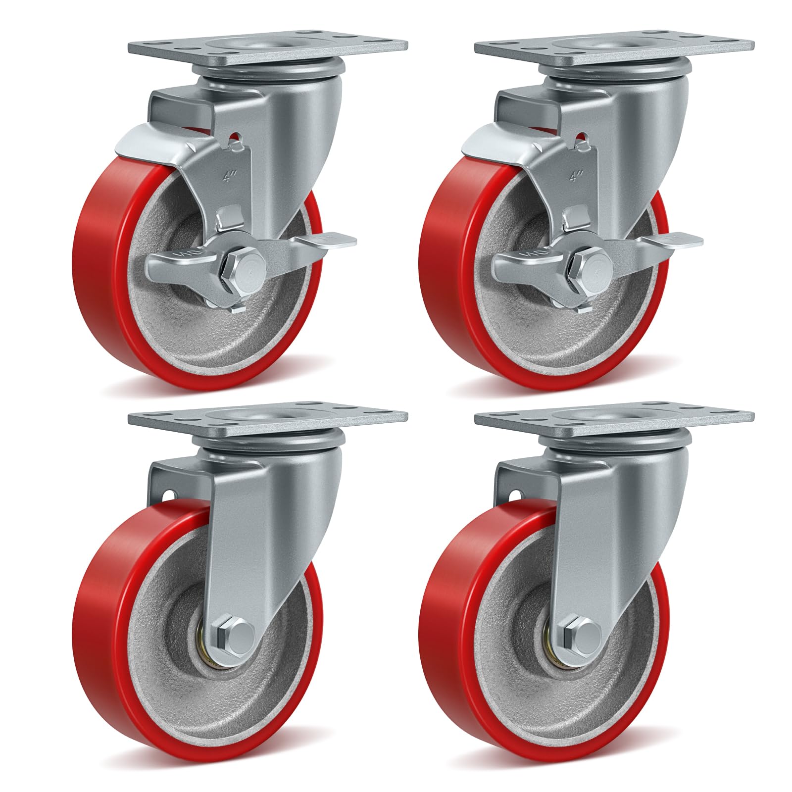 Heavy Duty Industrial Casters - 1800 lb Capacity -32 Heavy Duty Industrial Casters - 1800 lb Capacity -32