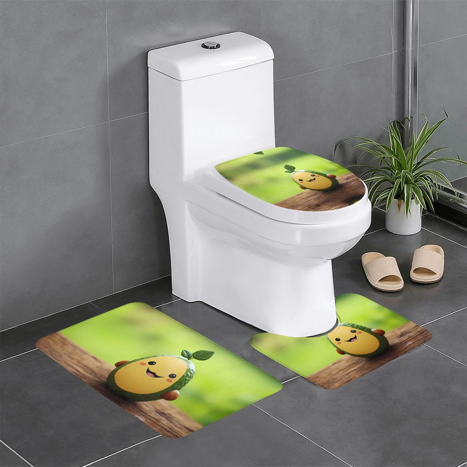 Tapis de salle de bain absorbant pour en finir avec l'eau sur le carrelage des toilettes