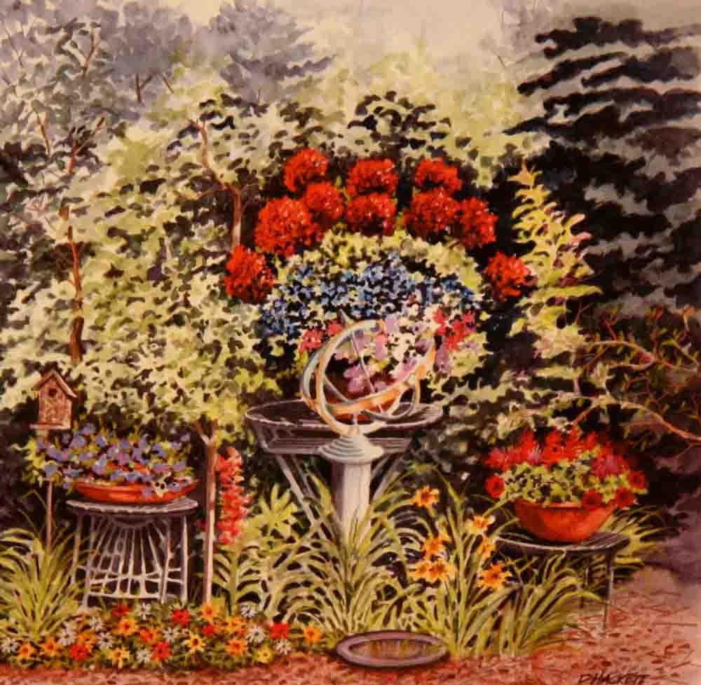 Dave Hackett - Garden Compass Art Print Signed Limited Edition of 150