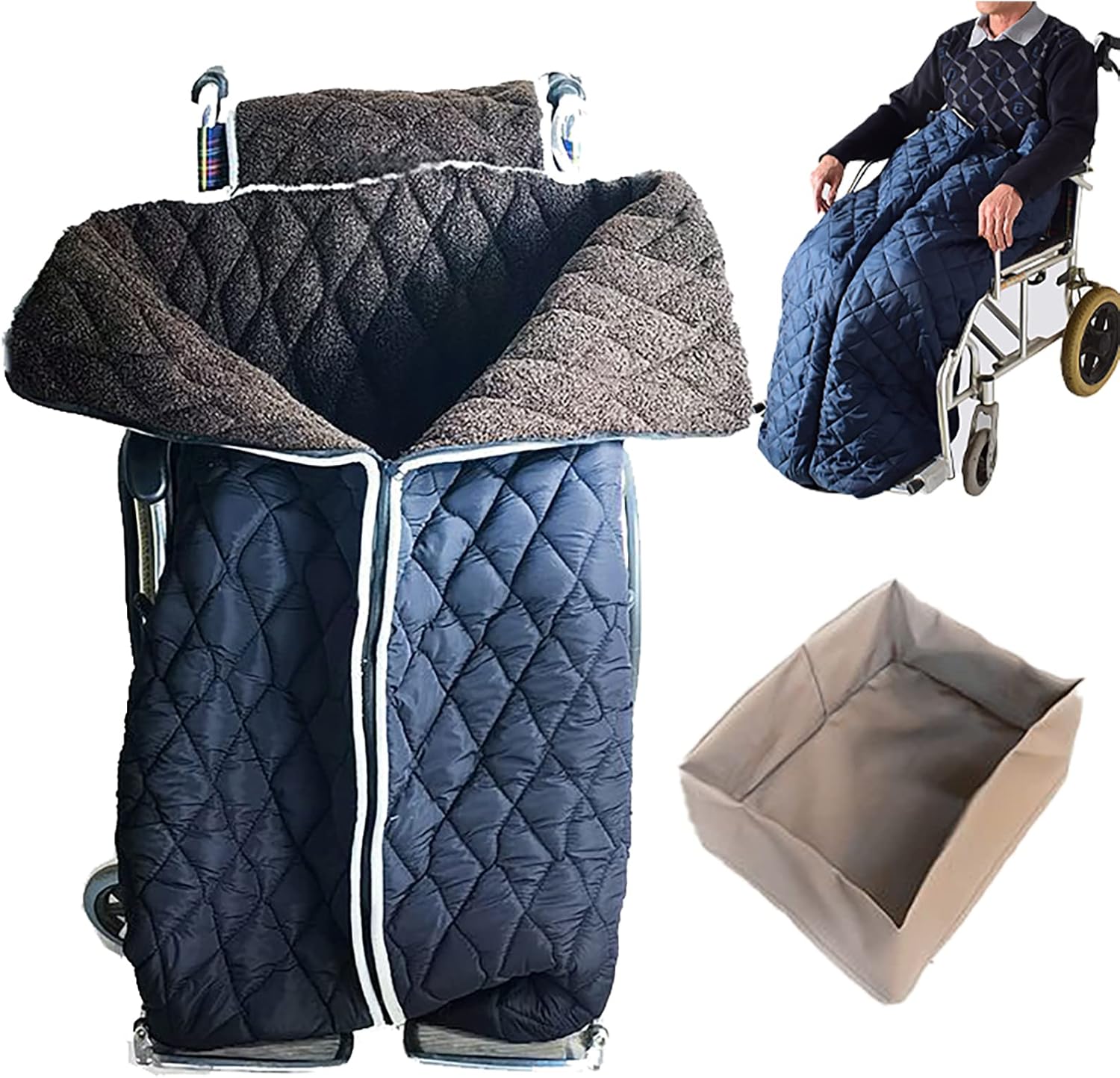 Dosodo FleeceLined Wheelchair Cosy Cover Upgraded Windproof