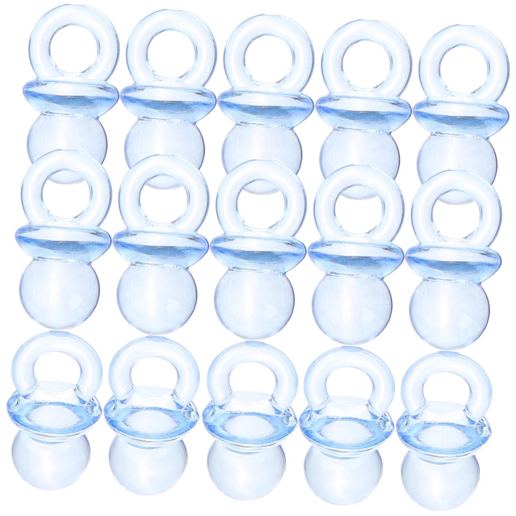 IWOWHERO Miniature Pacifier Models 100pcs Acrylic Pacifier Beads Decor DIY Party Supplies