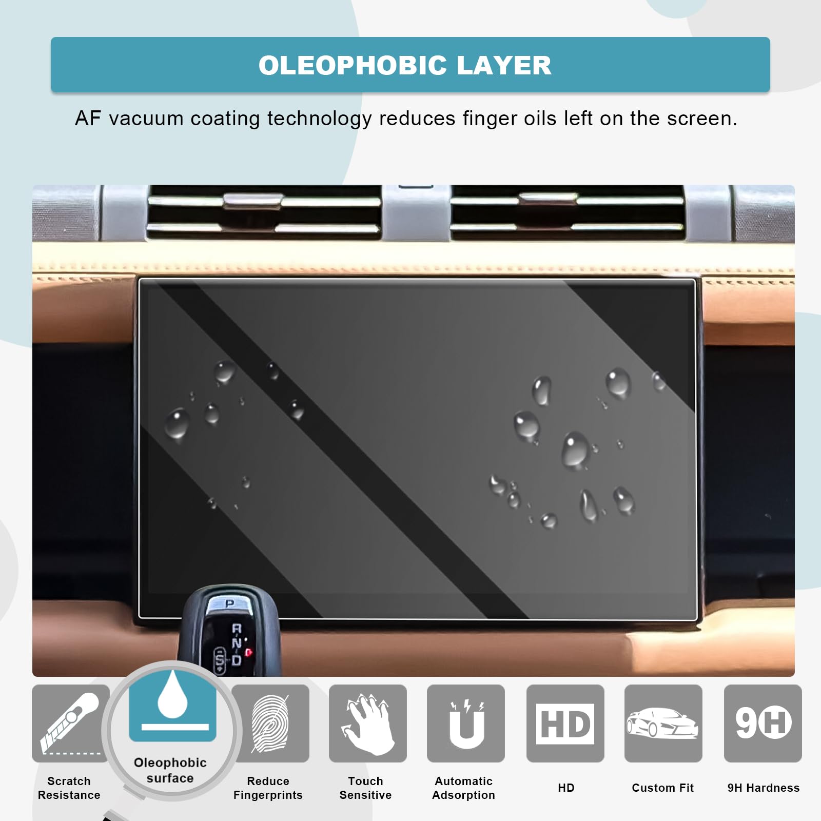 CDEFG Compatibile con Land Rover Defender 90 110 130 2023 2024 11,4 pollici Pellicola Protettiva per Navigatore in Vetro Temperato 9H GPS Proteggi Schermo Protettivo Defender 2024 Accessori