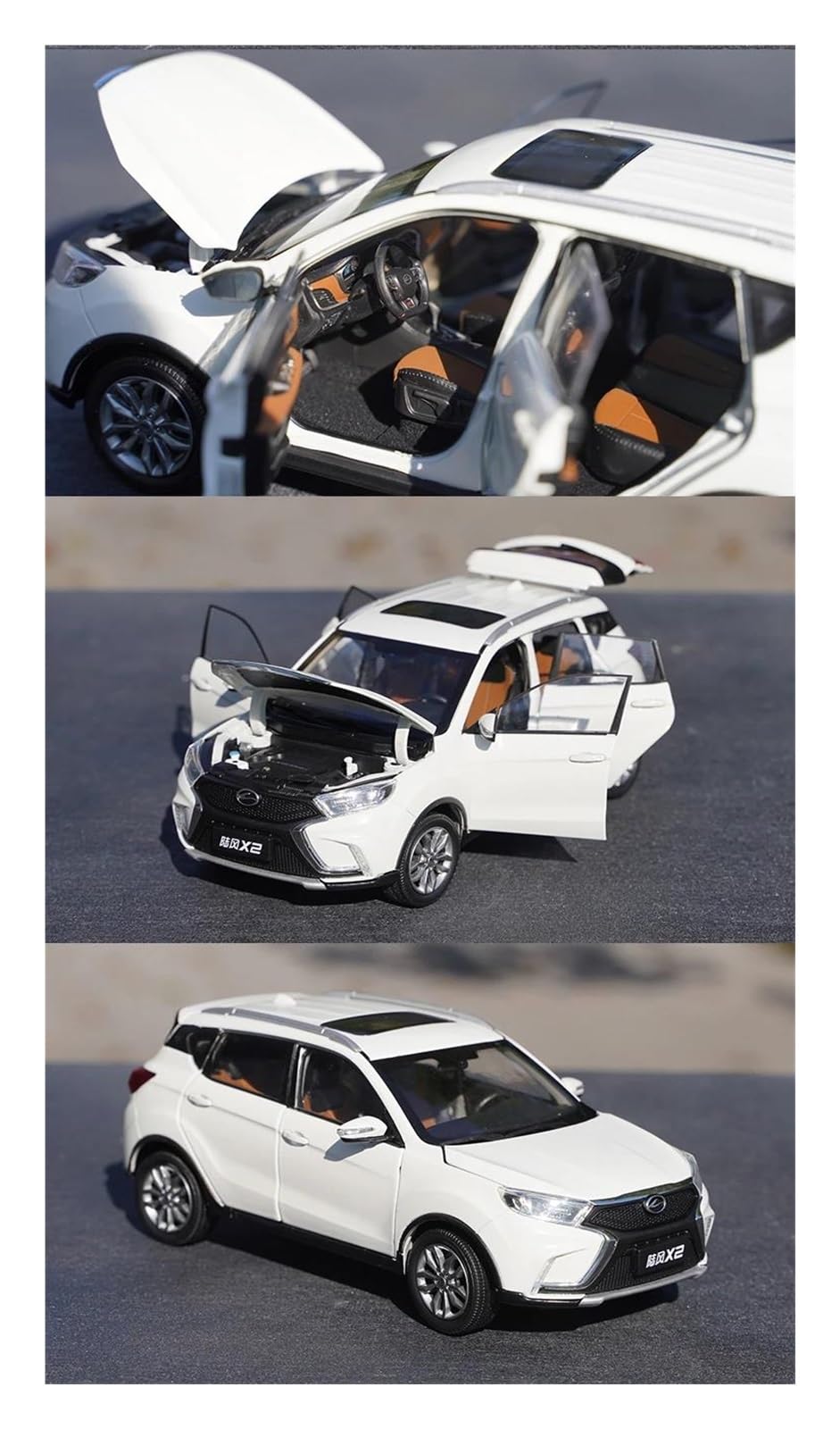 Metallo Scala Replica 1 24 per Jiangling Landwind X2 SUV modello auto in lega pressofusa collezione decorazioni per la casa Hobby Veicoli Giochi Set