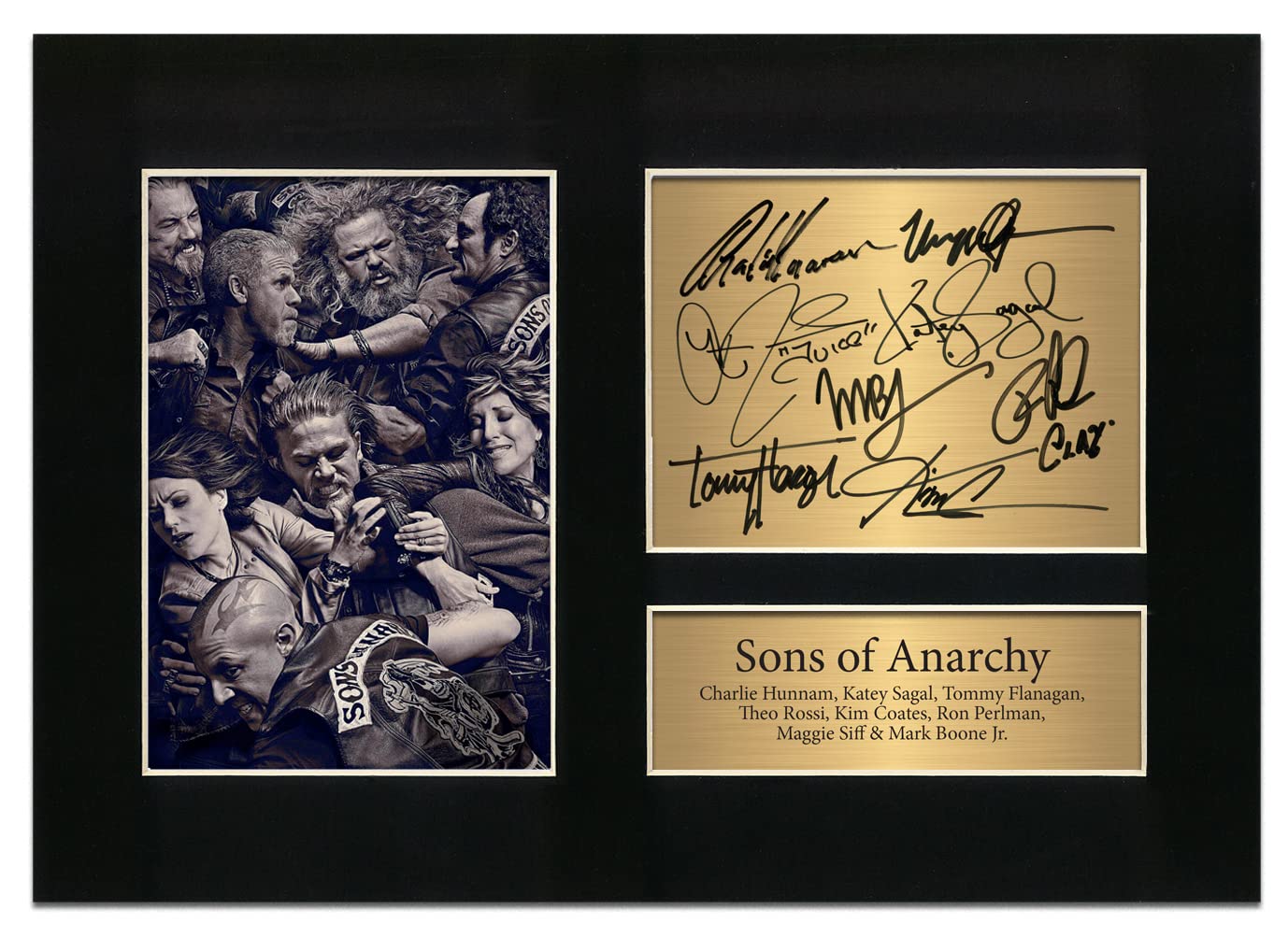 Zulu Image Black Sons Of Anarchy Cast Signed | Autograph A4 Printed Photo Reproduction Print Picture Display No67,