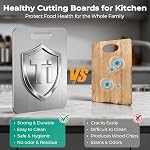 Titanium Cutting Board Katori - Upgraded 100% Pure Titanium Cutting Boards for Kitchen Non Toxic, Double Sided Food Grade Hygiene Non Moldy Dishwasher Safe Meat Fruit Metal Board (3PC S+L+XL)