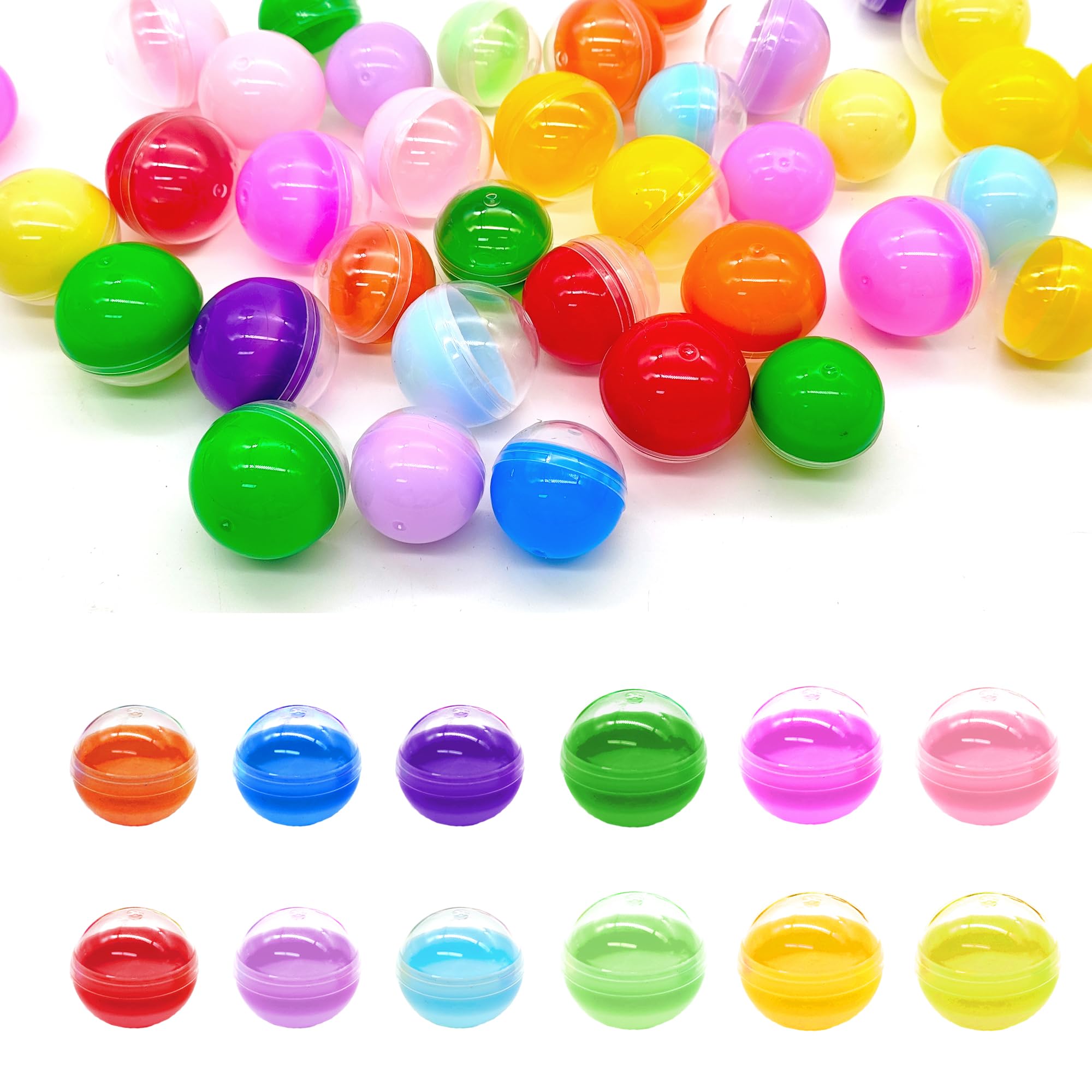 Bolas de acrílico rellenables transparentes 2 uds para manualidades y regalos de fiesta