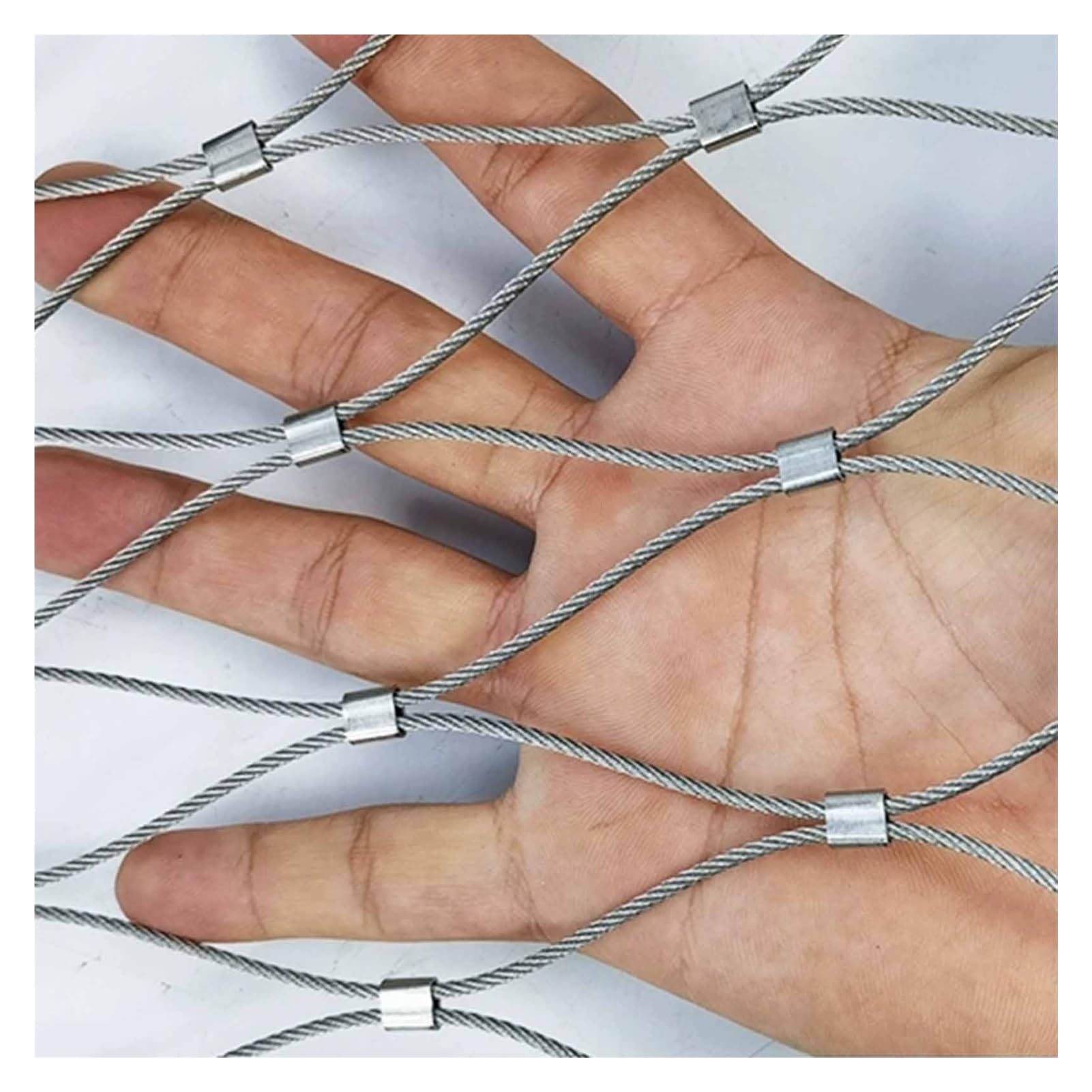 Filet de sécurité flexible en acier inoxydable antichute
