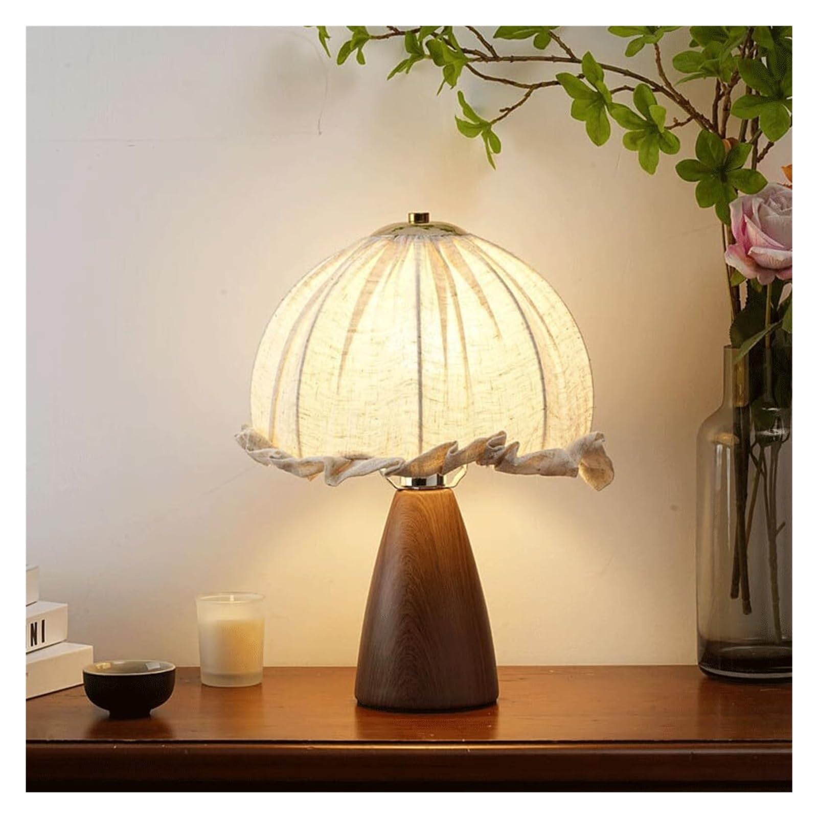 Ceramiczna lampa nocna w stylu vintage, ciepła romantyczna wiejska lampa stołowa, salon, gabinet, pokój hotelowy oprawa oświetleniowa lampa biurkowa