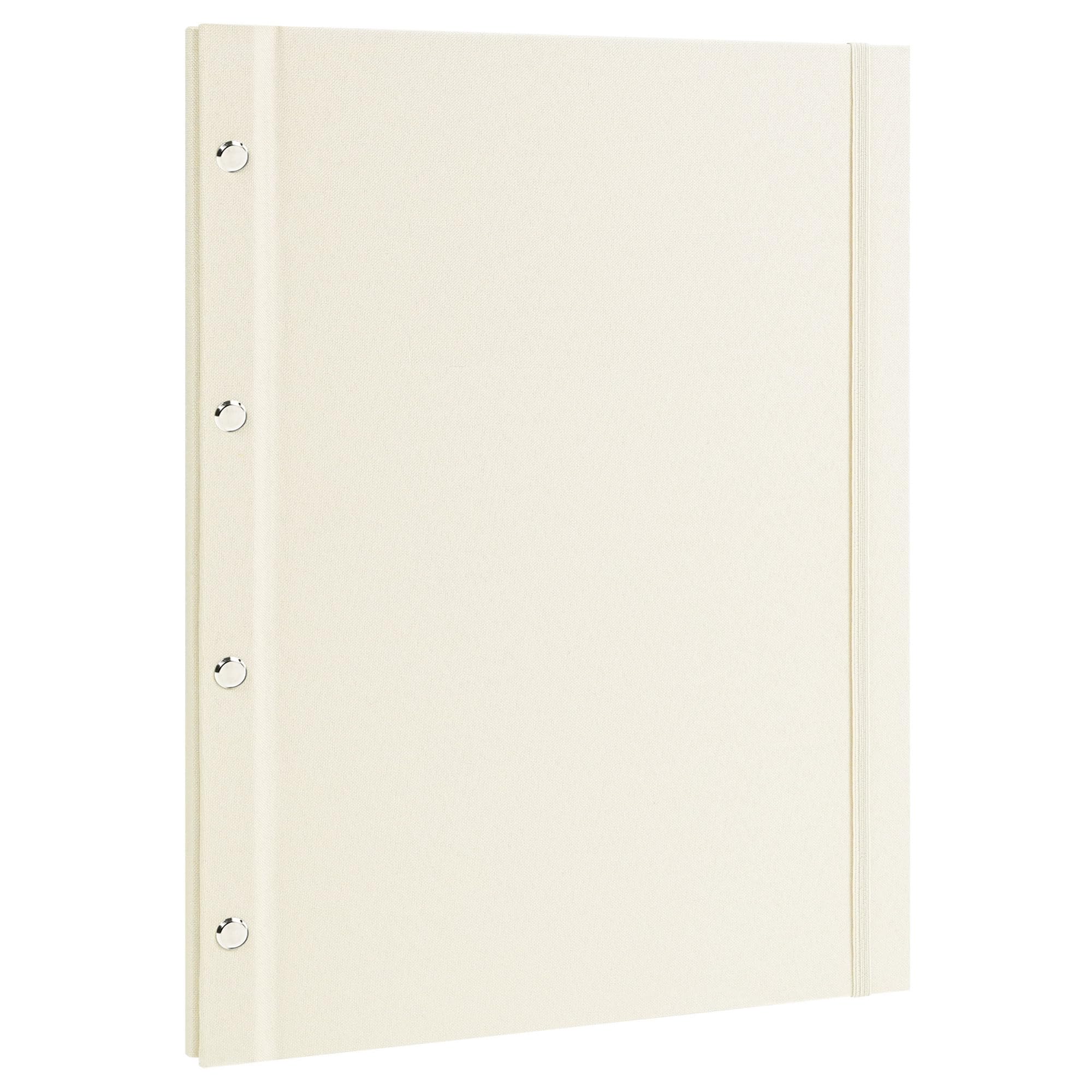 Vienrose A4 Display Folder Fabric Pocket Document Holder 24 Pockets Beige